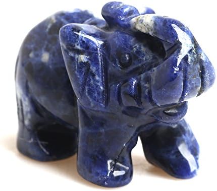 Hongjintian prirodni dragulj kvarc kristalni slon kip figurice ukrasne 1.38 l