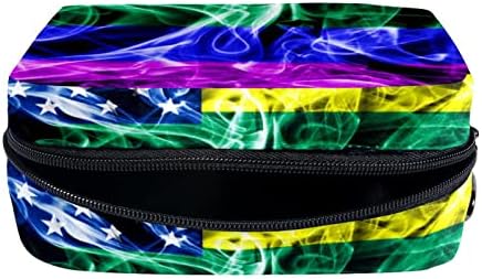 TBOUOBT SMEPUP TAPK TUME COSMETIC TOG TORK TORK TORK TORKA SATTER s zatvaračem, Rainbow Peace Pride LGBT USA zastava