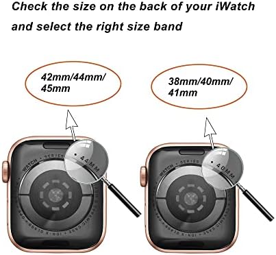 Secbolt Bling Band and Case kompatibilni s Apple Watch Bandom 38 mm 40 mm 41 mm 42 mm 44 mm 45 mm 45 mm, žensko odijela metalna narukvica