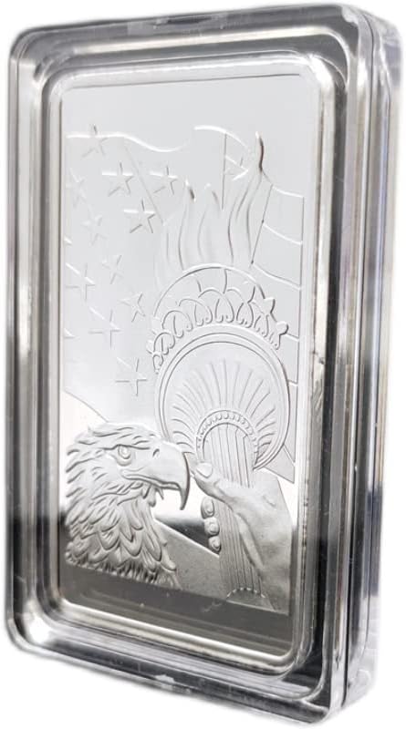 Američki komemorativni status srebrnog novčića sloboda komemorativni kovanski kvadrat komemorativna zbirka bloka kovanica zrcalo ogledalo
