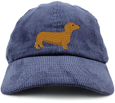 Trgovina modne odjeće za pse pasmine jazavčar pamučna baršunasta nestrukturirana bejzbolska kapa