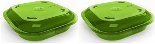 Konzervirajte spremnike za hranu za višekratnu upotrebu za višekratnu upotrebu, 9 9 3, jabučno zelena