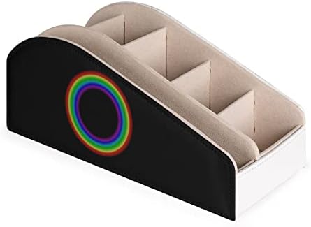 Držač za daljinski upravljač Rainbow Circle s 6 odjeljaka Caddy Box Desk Organizator za pohranu za Blu-ray Media Player Cosmetics