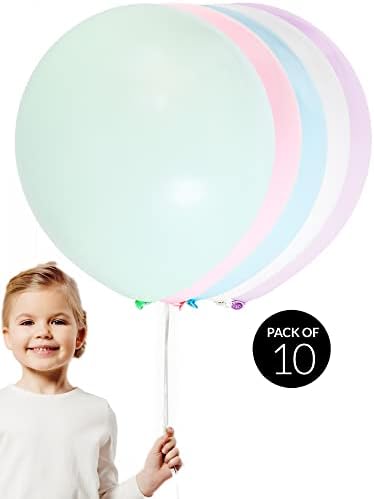24 -inčni jednorog veliki dodatni jumbo ukrasni baloni za svadbenu zabavu, makaron, djevojka 10pcs Bridal, dječji tuš, zabava Bachelorette,