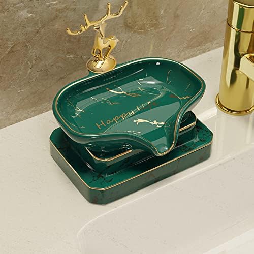 Lagana luksuzna kutija sapuna sapun kutija za odvod stalak za ukrasi besplatno udaranje visoke kupaonice kućanstva za keramički sapun