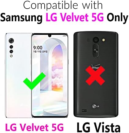 Kompatibilan s torbicom-novčanikom LG Velvet 5G/ LGVelvet Verizon G5 UW T-mobile 2020 i винтажным kožna torbica-stalak za kreditne