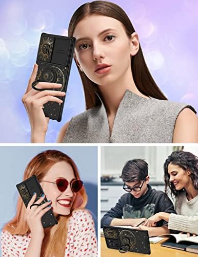 Goocrux (2in1 za Samsung Galaxy Note 20 Ultra Case Sunce i Mjesec za žene djevojke Slatke zvijezde Poklopac telefona s poklopcem kliznih