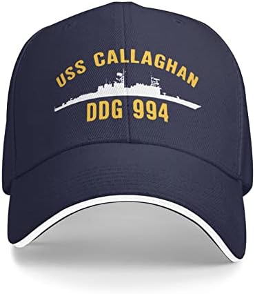 USS Callaghan DDG 994 ， Muškarci žene oprane uznemirenim pamučnim bejzbol berbama Podesiva kapica tata šeširi šeširi Sportski kamionder