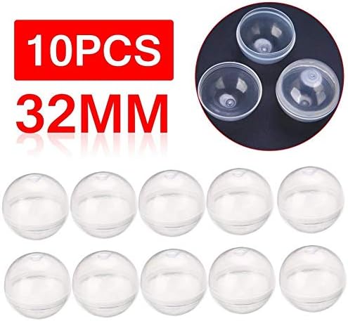 10pcs prozirne plastične kuglice prazne okrugle prozirne kapsule za automate za žvakaće gume mali spremnici iznenađenje