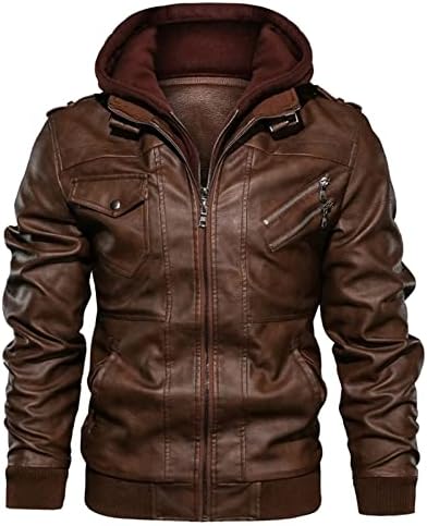 ADSSDQ Workion Winter Dugi rukavi retro jakna Muškarci plus veličina udobnost s kapuljačom duksericom uklapaju se u čvrstu boju gusta