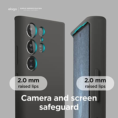 Elago kompatibilan sa Samsung Galaxy S23 ultra futrolom, tekućim silikonskim futrolama, zaštitnim poklopcem cijelog tijela, otporom