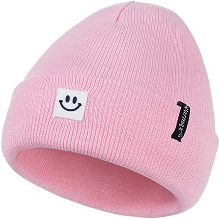 Američki trendovi Baby Beanie novorođenčad Pleteni zimski šeširi za dječake kape za djevojčice s osmijehom lice dojenčad mališana