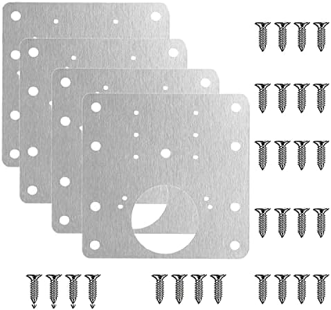 Ploča za popravak šarke od glwixy ormarića, pribor za popravak nehrđajućeg čelika komplet za zaštitu vrata ormarića za ormariće šarke