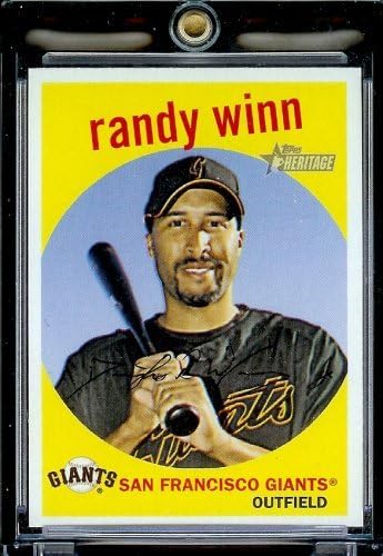 2008 Topps Heritage Baseball Card 321 Randy Winn