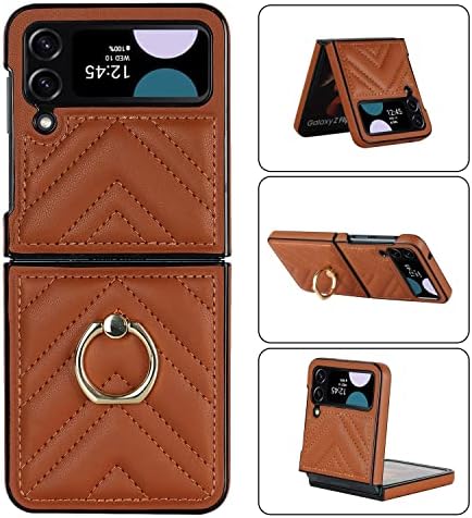 Torbica-novčanik koji je kompatibilan sa Samsung Galaxy Z Flip4, Galaxy Z Flip 4 5G Case ultra-tanki kožni šok-dokaz zaštitna torbica,
