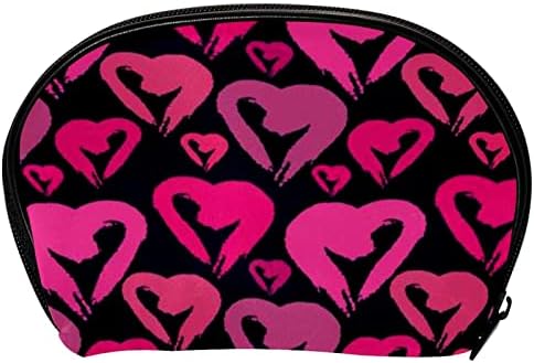 Kozmetičke torbe za žene, torbice torbice šminke organizator za skladištenje torbe za šminkanje djevojke, ružičaste srca