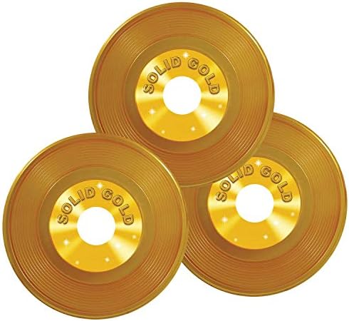 Zlatni plastični zapisi Beistle 36-Pack, 9-inčni