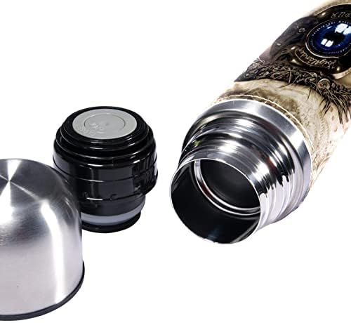 SDFSDFSD 17 Oz Vakuum izolirana boca od nehrđajućeg čelika Sportska kava za kavu Putnička tikvica Očinska koža omotana BPA besplatno,