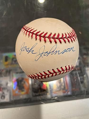 Josh Johnson Negro Leagues Singl potpisan bejzbol JSA Toned - Autografirani bejzbols