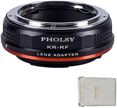 Folsy leća adapter kompatibilna s konicam ar lećom na kanon eos rf montiranje kamera za eos r8, r50, r6 mark ii, r7, r10, r3, r5, eos