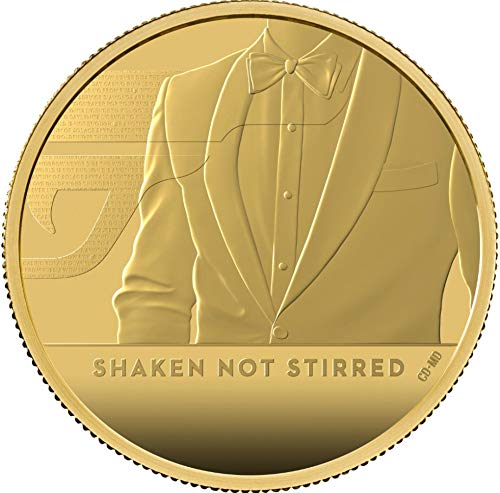 2020. de James Bond Powercoin 007 potresan nije uzbuđen 1 oz zlatni novčić 100 funti Ujedinjeno Kraljevstvo 2020 dokaz