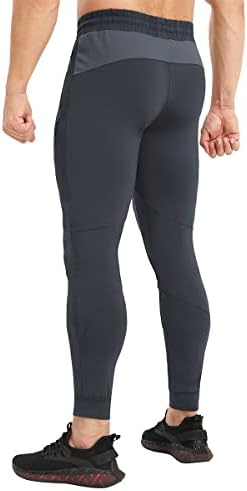 Zenwill Mens Uporni trening joggers, atletske hlače u teretani koji trče trenerke za muškarce s džepovima s patentnim zatvaračem