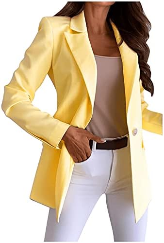 Ženske blejzere i jakne za odijelo Osnovna lagana odjeća nadmašena prednja vitka jakna 2023 Fashion Blazer