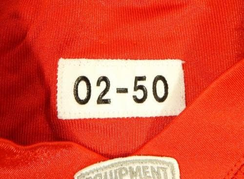 2002 Kansas City Chiefs 69 Igra izdana Red Jersey 50 DP32154 - Nepotpisana NFL igra korištena dresova
