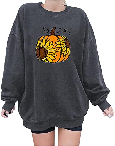 Pulover vrhovi za žene dukserica dugih rukava Halloween plus veličine pulover dukvica okrugli vrat pulover labava bluza