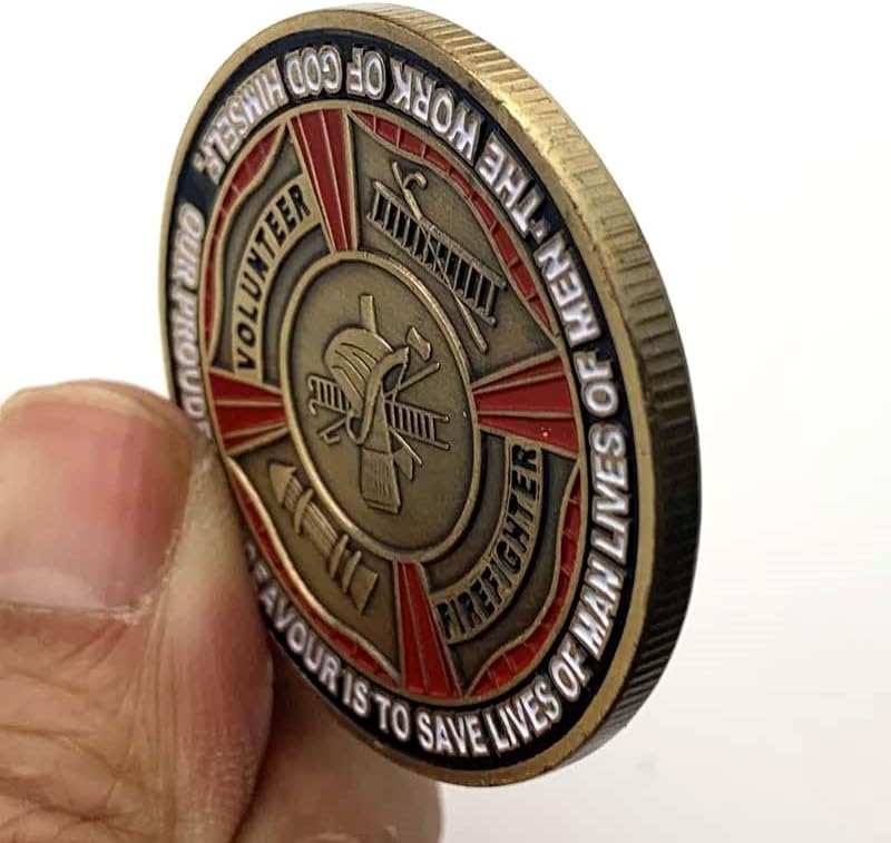 Američki vatrogasac pozlaćena brončana kolekcija medalja Magic Play zlatnici komemorativni novčići
