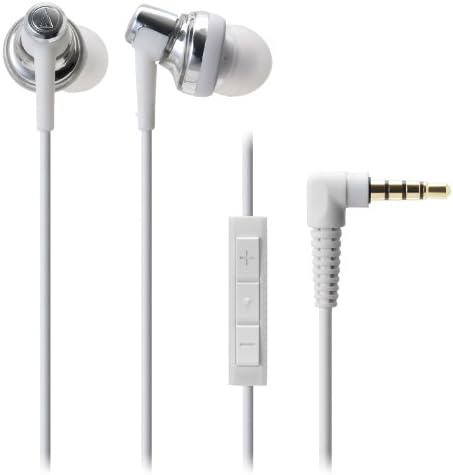 Audio Technica SonicPro Port Ath-CKM500I slušalice s ušnim ušima s kontrolom mikrofona i volumena za iPod, iPhone i iPad-White