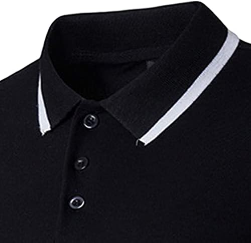 Muški trendi element tiskan golf top casual tanki fit rever kratki rukavi ljetni pamučni sportovi majice