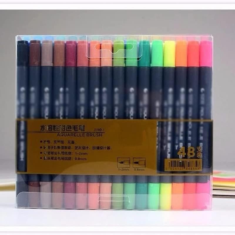 SXNBH Oznake Postavite boje dvostruki vrh četkica Crtanje Olovke Slikanje akvarela umjetnosti olovke za manga zalihe umjetnosti