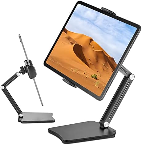Vecofo viši stol tableta držač za iPad za stol, postolje za radnu površinu do 12 inča za iPad Pro, iPad Air Mini i više tableta od