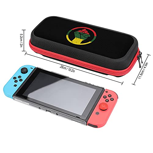 Rasta Black Power Fist uklapa se u nošenje futrola za Nintendo Switch Zaštitni prijenosni prijenosni torbica Torbe Torba za igranje