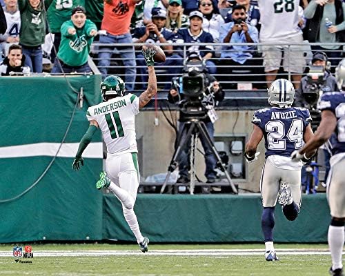 Robby Anderson New York Jets nepotpisani horizontalni touchdown fotografija s 92 dvorišta - originalna NFL umjetnost i otisci