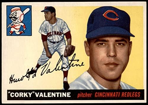 1955. Topps 44 Corky Valentine Cincinnati Reds Ex/Mt Reds