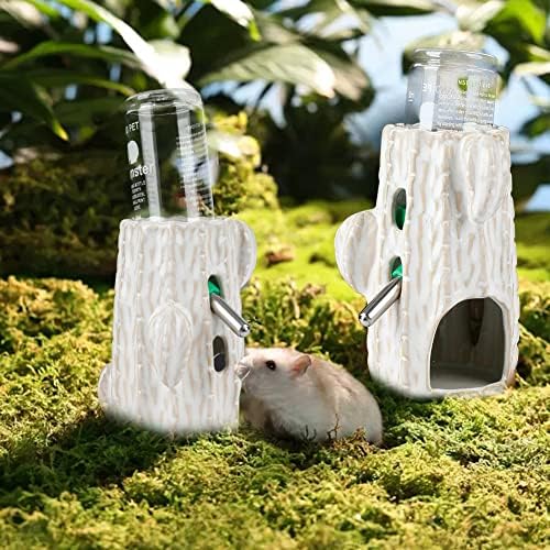 Keramička boca za vodu Za hrčke: 80ml podesivi držač vode za kaktus - boca za vodu za štakore bez kapanja za patuljaste hrčke miševe