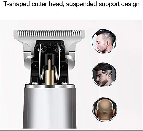 & - Profesionalne škare za kosu za muškarce, profesionalne bežične škare za kosu, komplet za njegu kose, punjivi trimer za muške brijače