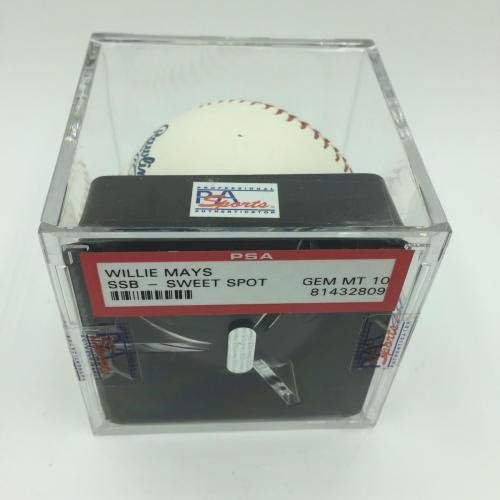 Rijetki Willie Mays PSA DNK stupnjeva Gem Mint 10 Potpisani bejzbol Major League - Autografirani bejzbol