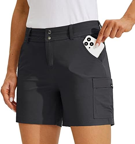 Willit ženske golf kratke hlače planinarenje teretnih kratkih kratkih hlača Brzih atletskih ležernih ljetnih hlača s džepovima 5