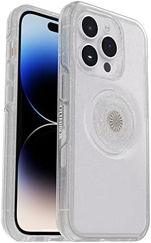 Otterbox iPhone 14 Pro Max Otter + Pop Symmetry Series Clear Case - Stardust Pop, Integrirani popsockets Popgrip, Slim, džepni, podignuti