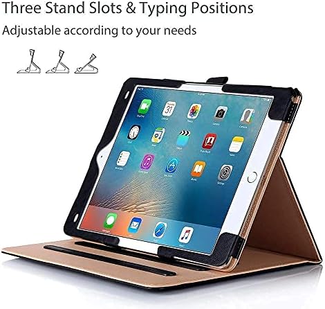 Procase iPad Pro 9.7 Black Stand Folio Službeni paket s 2 pakiranja iPad 9.7 2018 i 2017 / iPad Pro 9.7 / iPad Air 2 / Zaštitnici zaslona