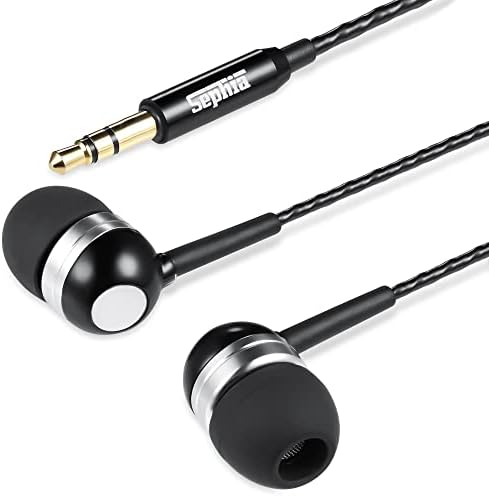 BETRON u ušnim slušalicama s mikrofonom-uravnoteženi audio lagani kabel bez zapleta, ožičen 3,5 mm priključak