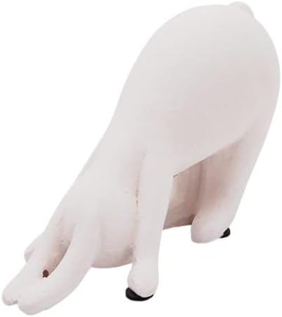Wowser Bijela joga zeko zečevi figurice, set od 3 razlikovanja dizajna i veličina, figurica za odmor, samostojeći uskrsni dekor
