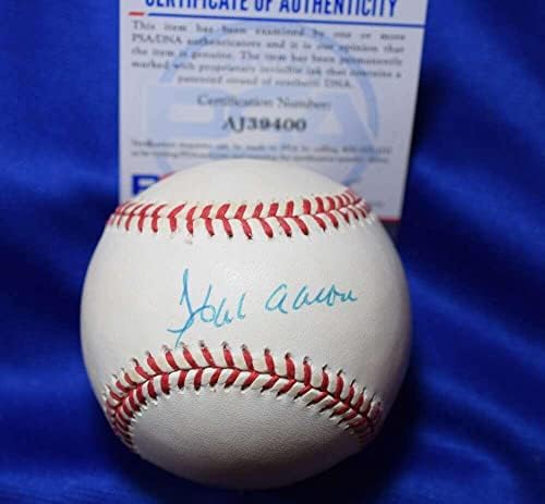 Hank Aaron PSA DNA Coa Autograph National League Onl potpisao bejzbol - Autografirani bejzbols