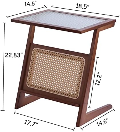 Pomoćni stolić od ratana a-list, noćni ormarići s naglaskom na bambusu, stakleni stolići za kavu, drveni završni stol u boho stilu