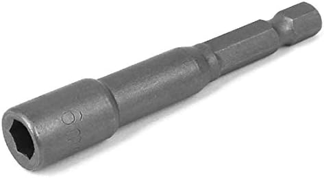 X-DREE PROIZVODNJI Alat Bell oblik Metal Hex Matice Setter siva duljina 65 mm (Herramienta de Fabrifación forma campana metal tuerca