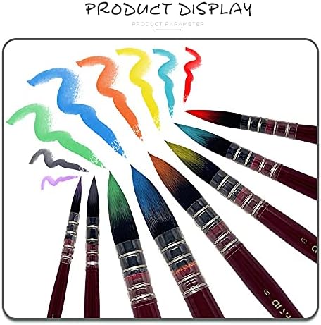 Walnuta 8pcs akvarelne četke za umjetničko slikanje četkice za umjetničku akvarelnu četkicu set za vodu u boji gouache crtanje umjetničke