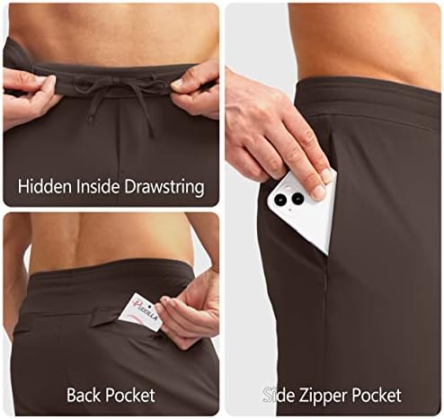 Pudolla muške golf hlače Rastežu se trenirkama s džepovima s patentnim zatvaračem Slim Fit Workus casual joggers hlače za muškarce